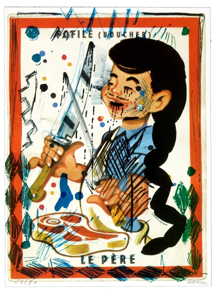 石版画 Flores - Faufilé (Boucher)