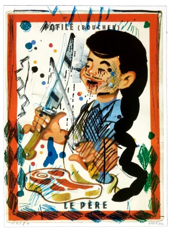 石版画 Flores - Faufilé (Boucher)