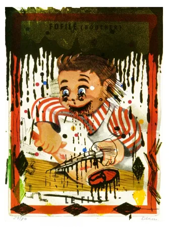 石版画 Flores - Fofilé (Boucher) 