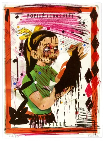 石版画 Flores - Fofilé (Boucher)