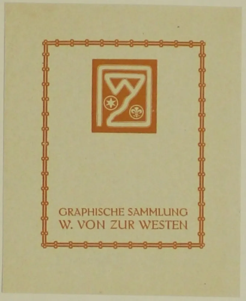 木刻 Fölkersam (Von) - Graphische Sammlung W. von Zur Westen