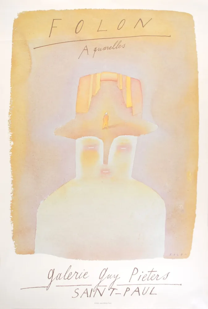 海报 Folon - Folon Aquarelles - Galerie Guy Pieters