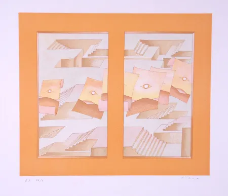 石版画 Folon - Image pour Berggruen