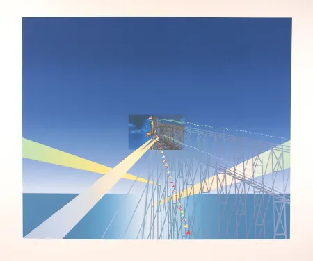 丝网印刷 Folon - Je vous écris de Coney Island - I'm writing you from Coney Island (suite Je vous écris)