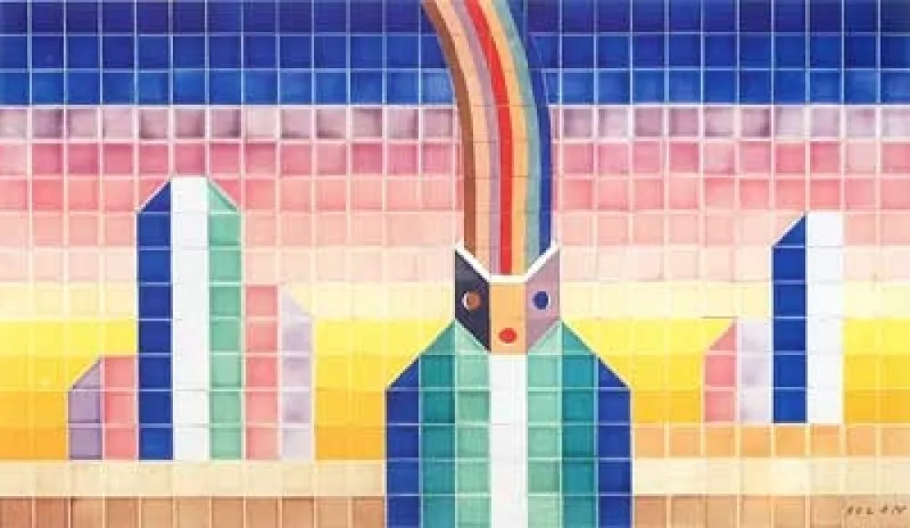 陶瓷 Folon - La Pensée (céramique)