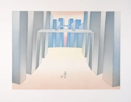 蚀刻飞尘法 Folon - Lointains un Homme (suite Lointains)