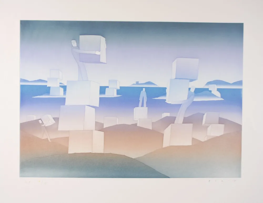 蚀刻飞尘法 Folon - Man at work