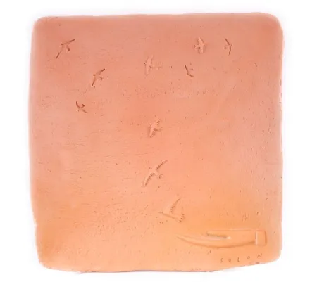 陶瓷 Folon - Plate - take-off - L'envol