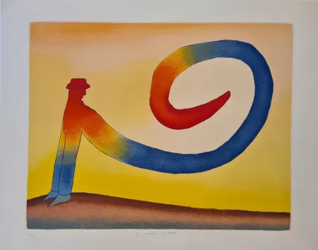 石版画 Folon - Sans titre 