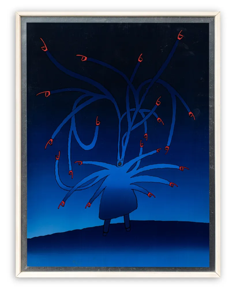 丝网印刷 Folon - Senza titolo (Le dictateur)