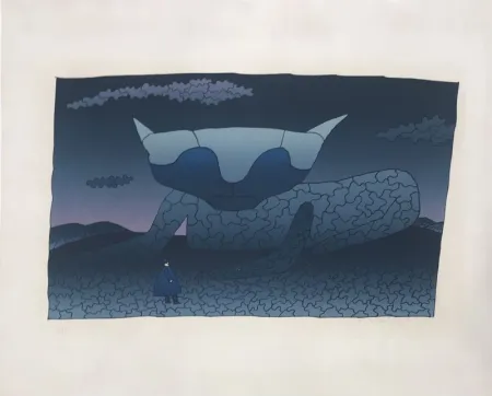 丝网印刷 Folon - Souvenir d'Alice 