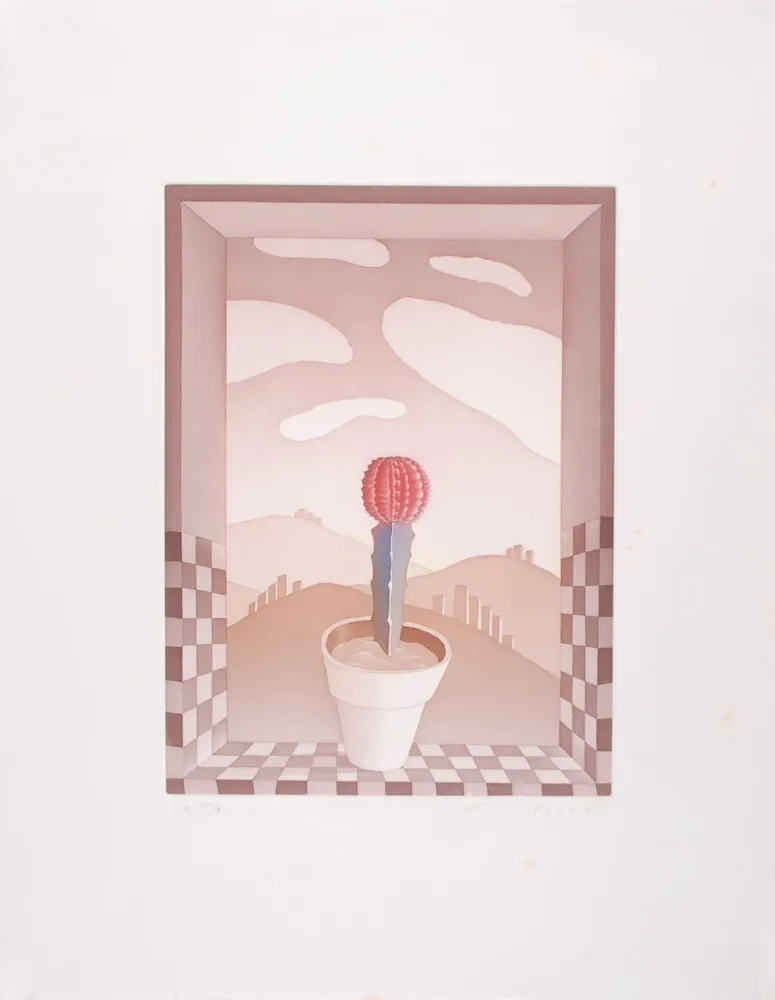 蚀刻飞尘法 Folon - Une Fleur