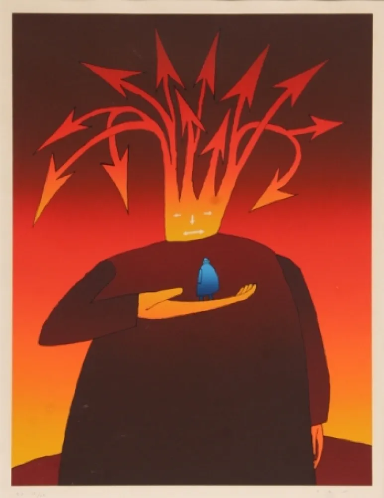 丝网印刷 Folon - Untitled 2