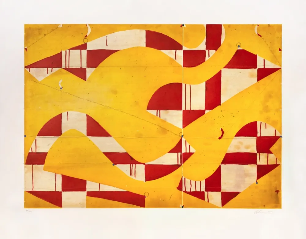 飞尘腐蚀法 Fonseca - Seven String Etching with Yellow & Red