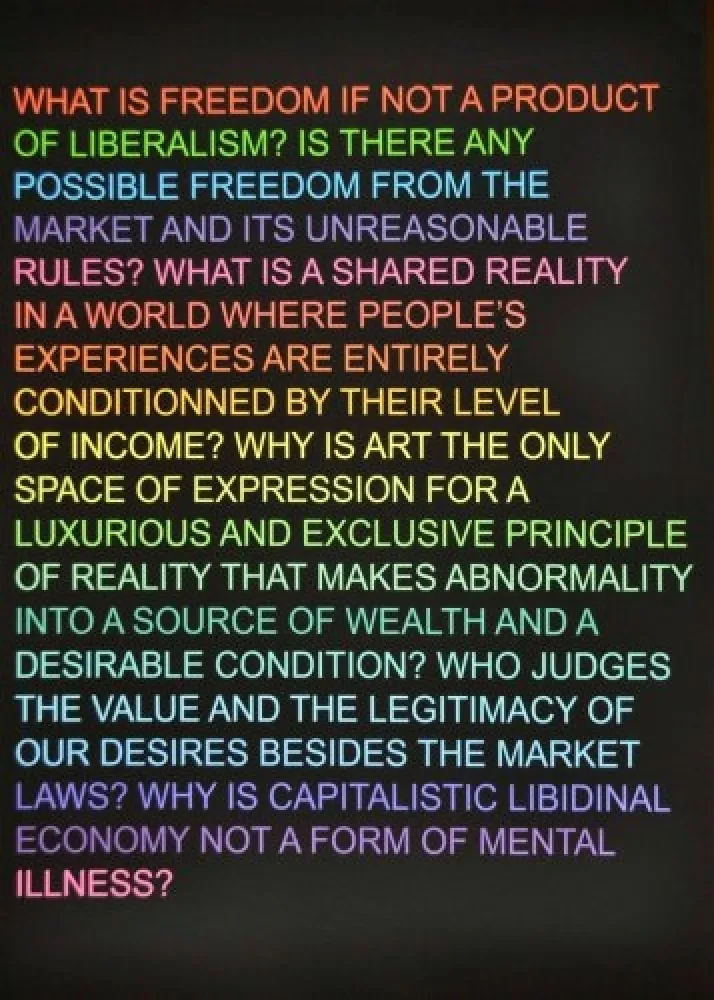 丝网印刷 Fontaine - Untitled: (What is freedom?)