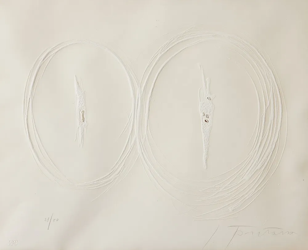 蚀刻版画 Fontana - Concetto Spaziale