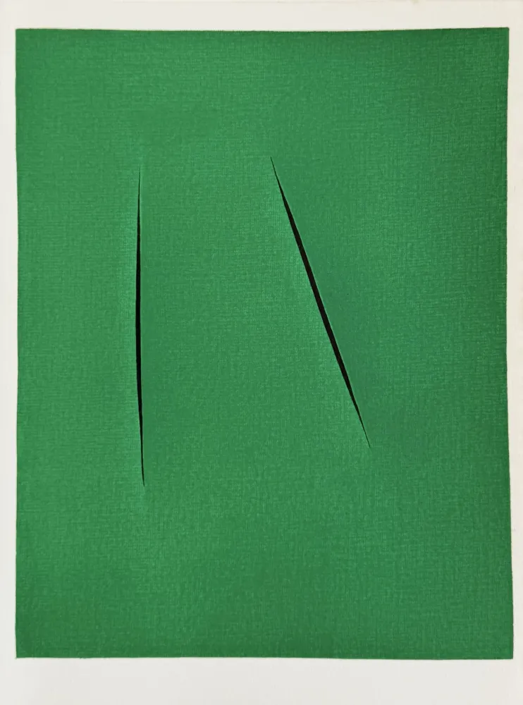 石版画 Fontana - Concetto Spaziale