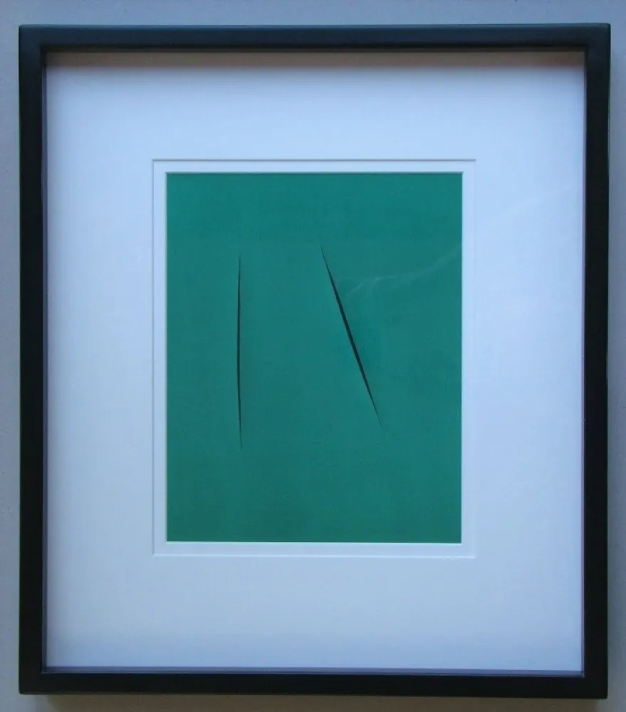 镂版印刷 Fontana - Concetto Spaziale