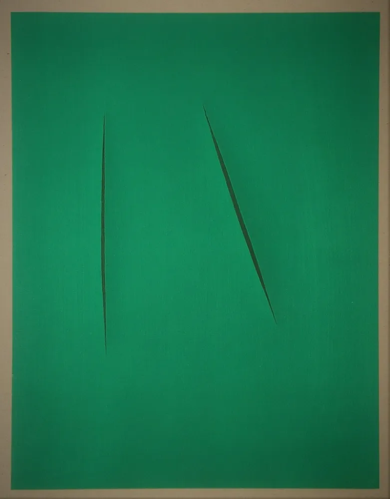 镂版印刷 Fontana - Concetto Spaziale