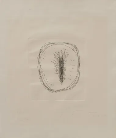 无技术 Fontana - Concetto Spaziale – etching with hand-cut by Fontana himself 6/30