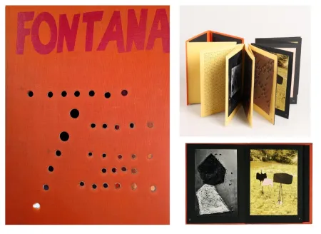 插图书 Fontana - Fontana 1958 - Rare exceptional artist book, 1958