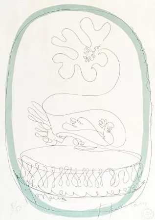 石版画 Fontana - Lucio Fontana (1899–1968) - Untitled - Color lithograph on paper - 1959-1960
