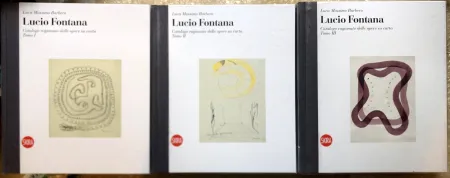插图书 Fontana - Lucio Fontana. Catalogo ragionato dell'opera su carta. (English /  Italian : Catalogue raisonné of the works on paper