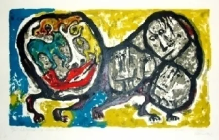 石版画 Forner - Labyrinthe aux êtres