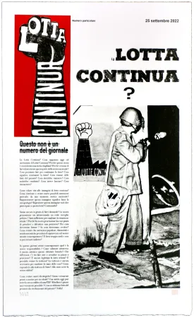石版画 Foucault-Gini - La Lotta Continua ?