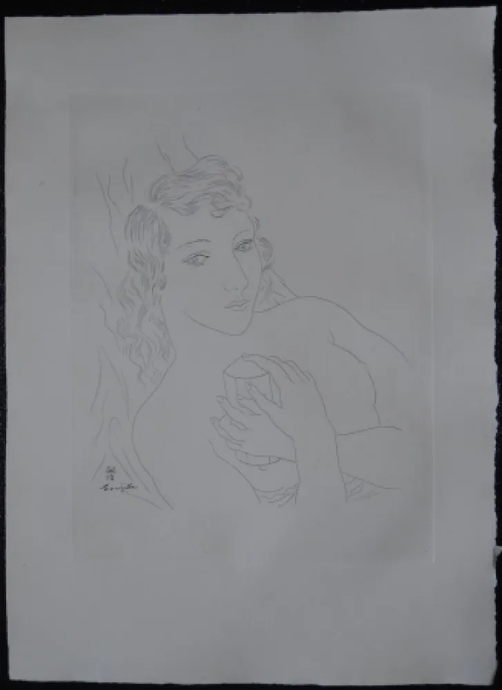 蚀刻版画 Foujita - Isabey, mon seul ami