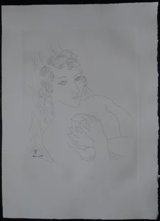 蚀刻版画 Foujita - Isabey, mon seul ami