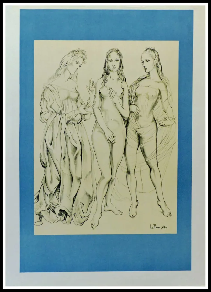 石版画 Foujita - LES PEINTRES TEMOINS DE LEUR TEMPS LA JEUNESSE - 