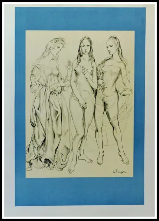 石版画 Foujita - LES PEINTRES TEMOINS DE LEUR TEMPS LA JEUNESSE - 