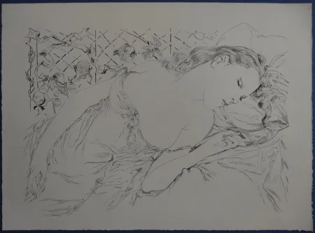 蚀刻版画 Foujita - Rivière enchantée - Le rêve