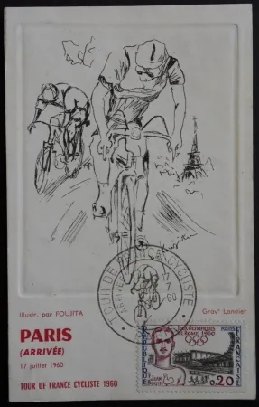 蚀刻版画 Foujita - Tour de France 1960