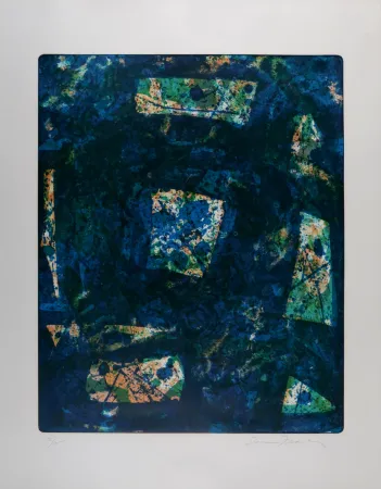 石版画 Francis - Composition abstraite, 1975 - Hand-signed