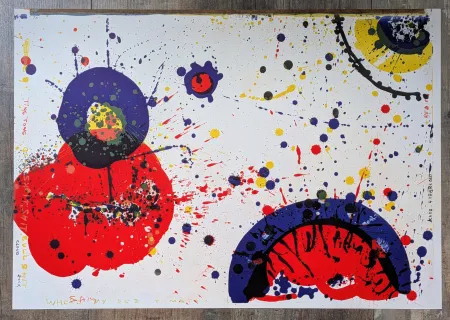 石版画 Francis - Sam FRANCIS - Cloud Rock and Kayo 4 years old, Color Lithograph,1964