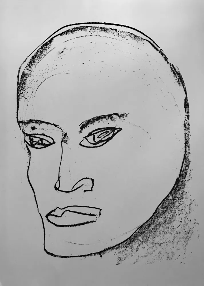 石版画 Francis - Self Portrait