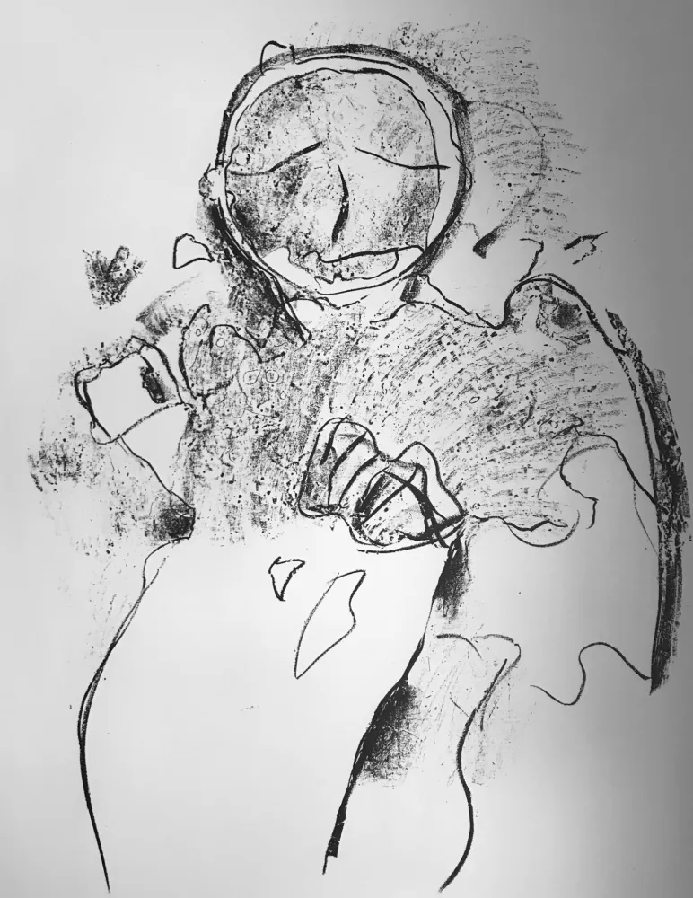 石版画 Francis - Self Portrait