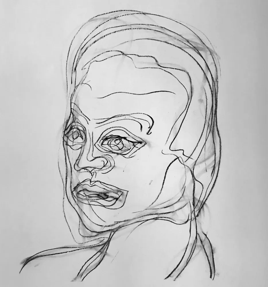 石版画 Francis - Self Portrait