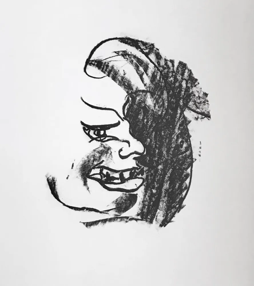 石版画 Francis - Self Portrait