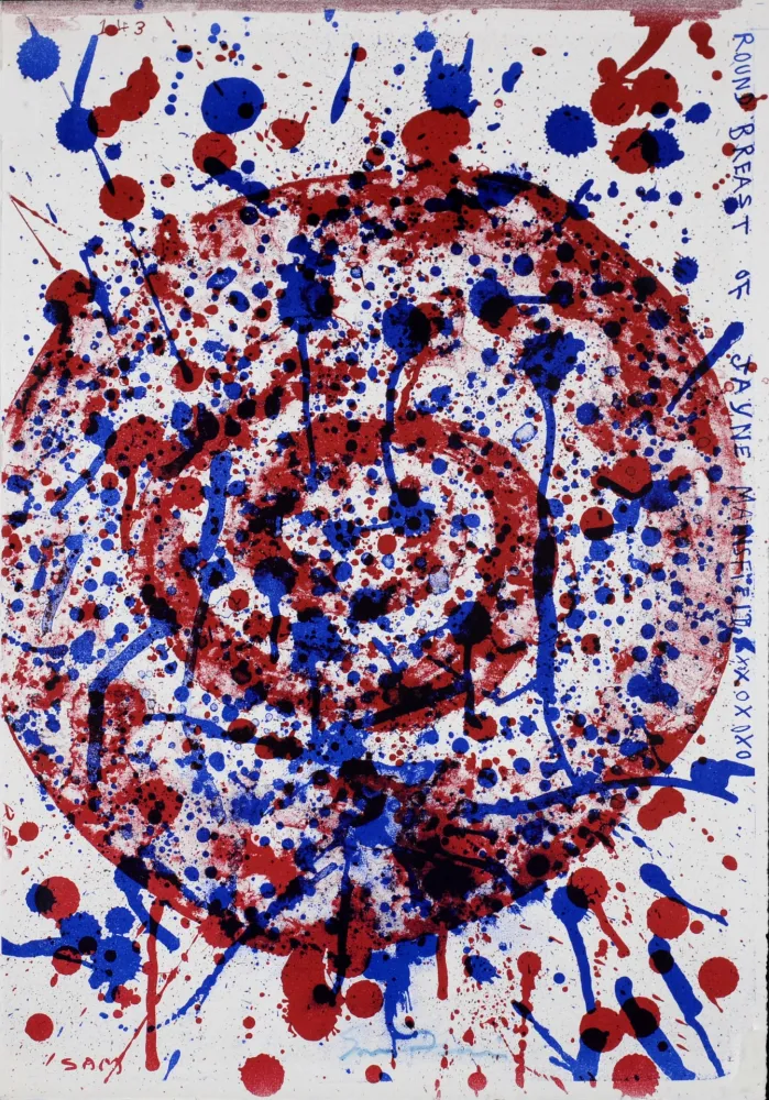 石版画 Francis - The breast of Jayne Mansfield, 1964