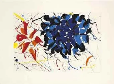 蚀刻飞尘法 Francis - Untitled Blue