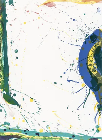 石版画 Francis - Untitled (Poèmes dans le ciel) L 271