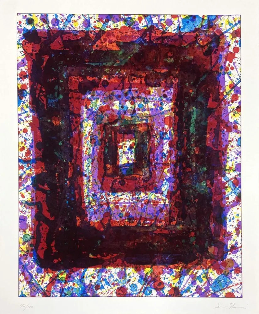 石版画 Francis - Untitled (SF-257) from Marginalia: Hommage to Shimizu Sutie