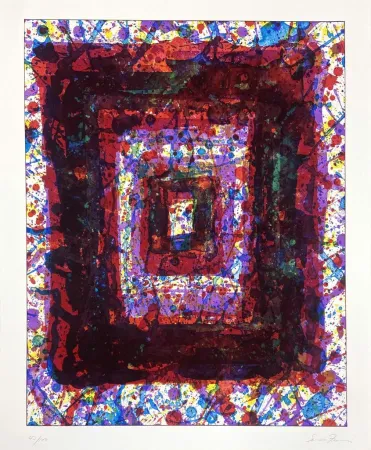 石版画 Francis - Untitled (SF-257) from Marginalia: Hommage to Shimizu Sutie