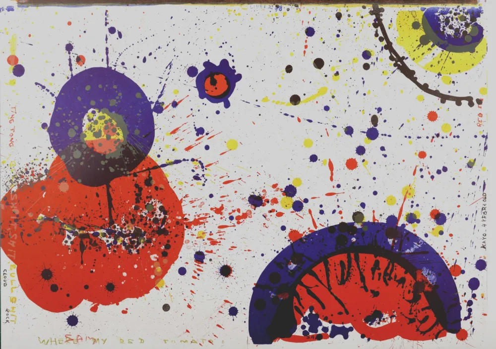 石版画 Francis - Where my red Tomato, 1964