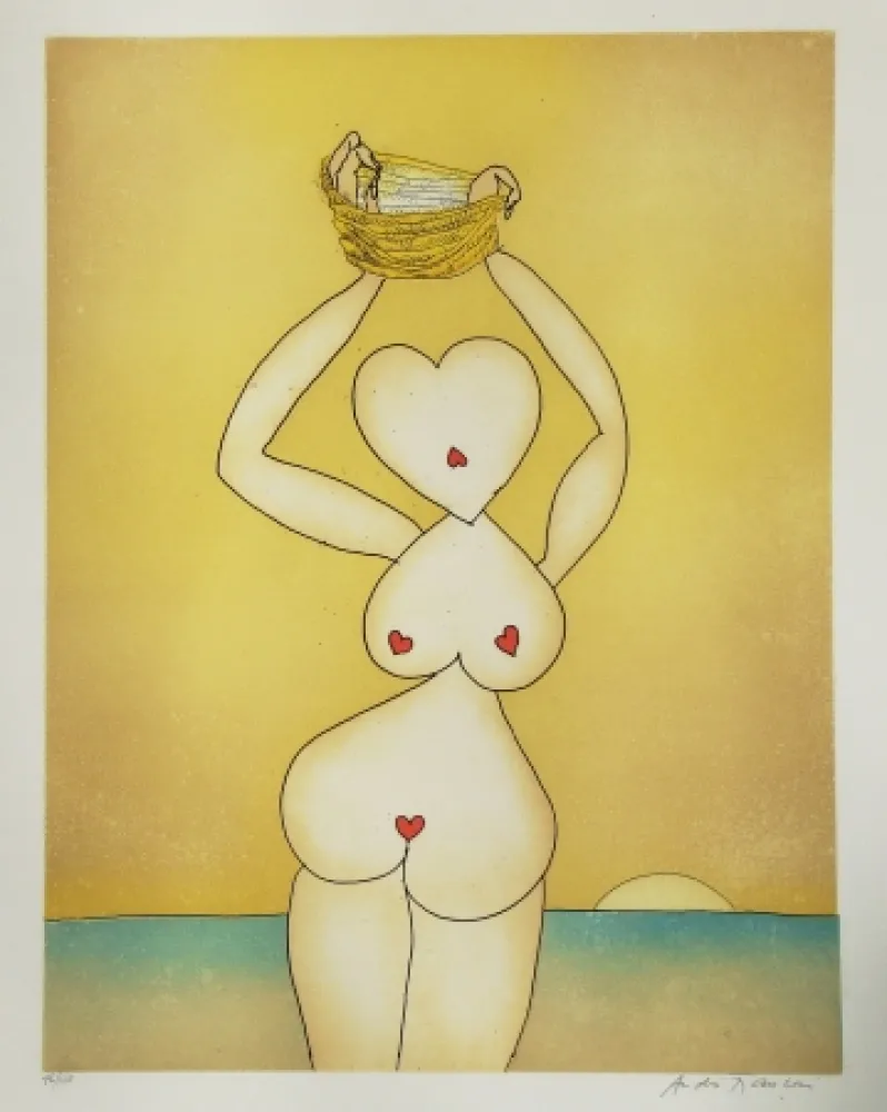 蚀刻飞尘法 François - Dame de coeur à la mer