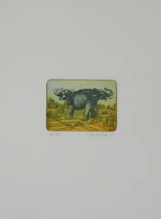 蚀刻飞尘法 Franke - Elefanten