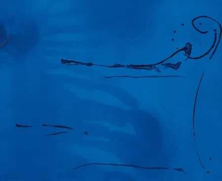 石版画 Frankenthaler - Blue Current